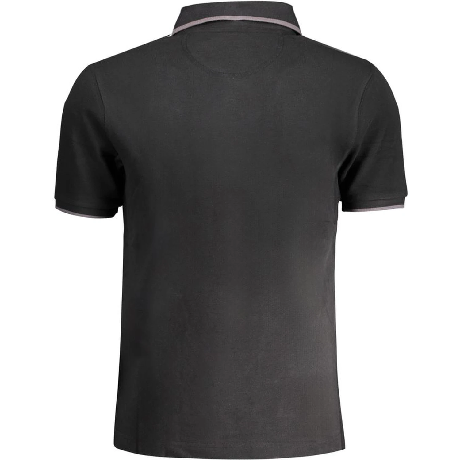 Black Cotton Polo Shirt