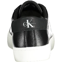 Black Polyester Sneaker