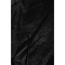 Black Logo Polyester CrewNeck Sweatshirt Sweater