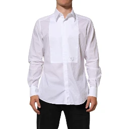 White Cotton MARTINI Bib Formal Dress Shirt