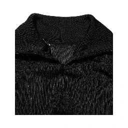 Black Viscose Turtle Neck Pullover Sweater