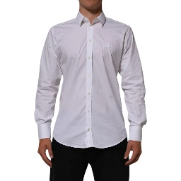 White Cotton MARTINI Formal Men Dress Shirt
