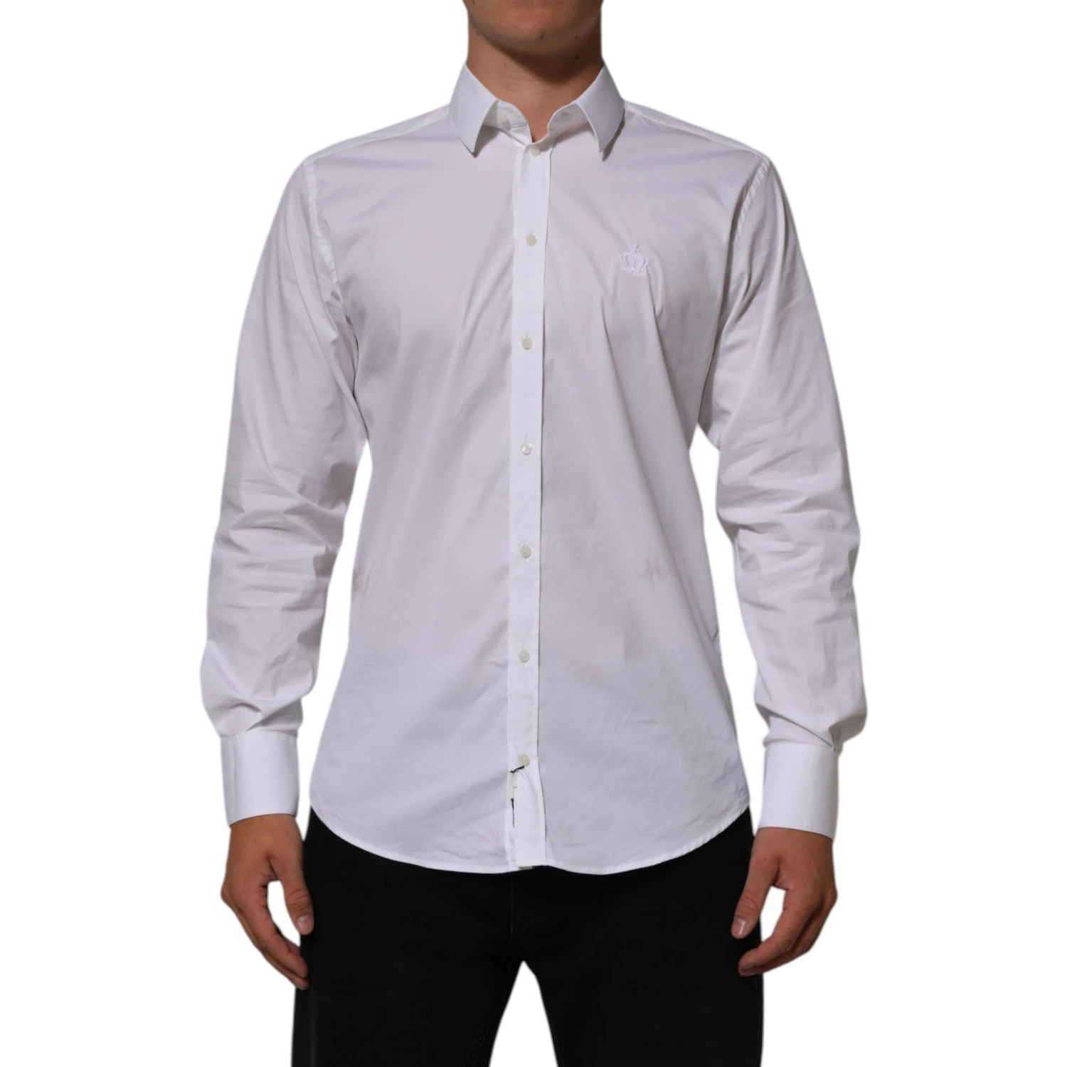White Cotton MARTINI Formal Men Dress Shirt