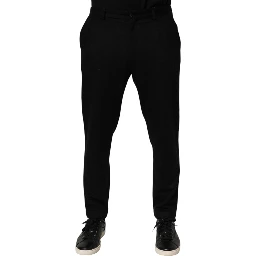 Black Cashmere Dress Formal Men Trouser Pants