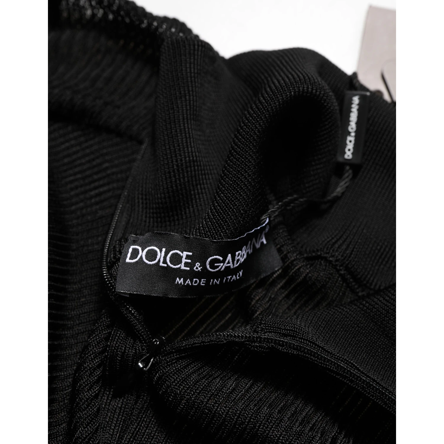 Black Viscose Turtle Neck Pullover Sweater