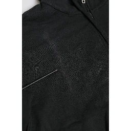Black Logo FullZip Hooded Sweatshirt Sweater