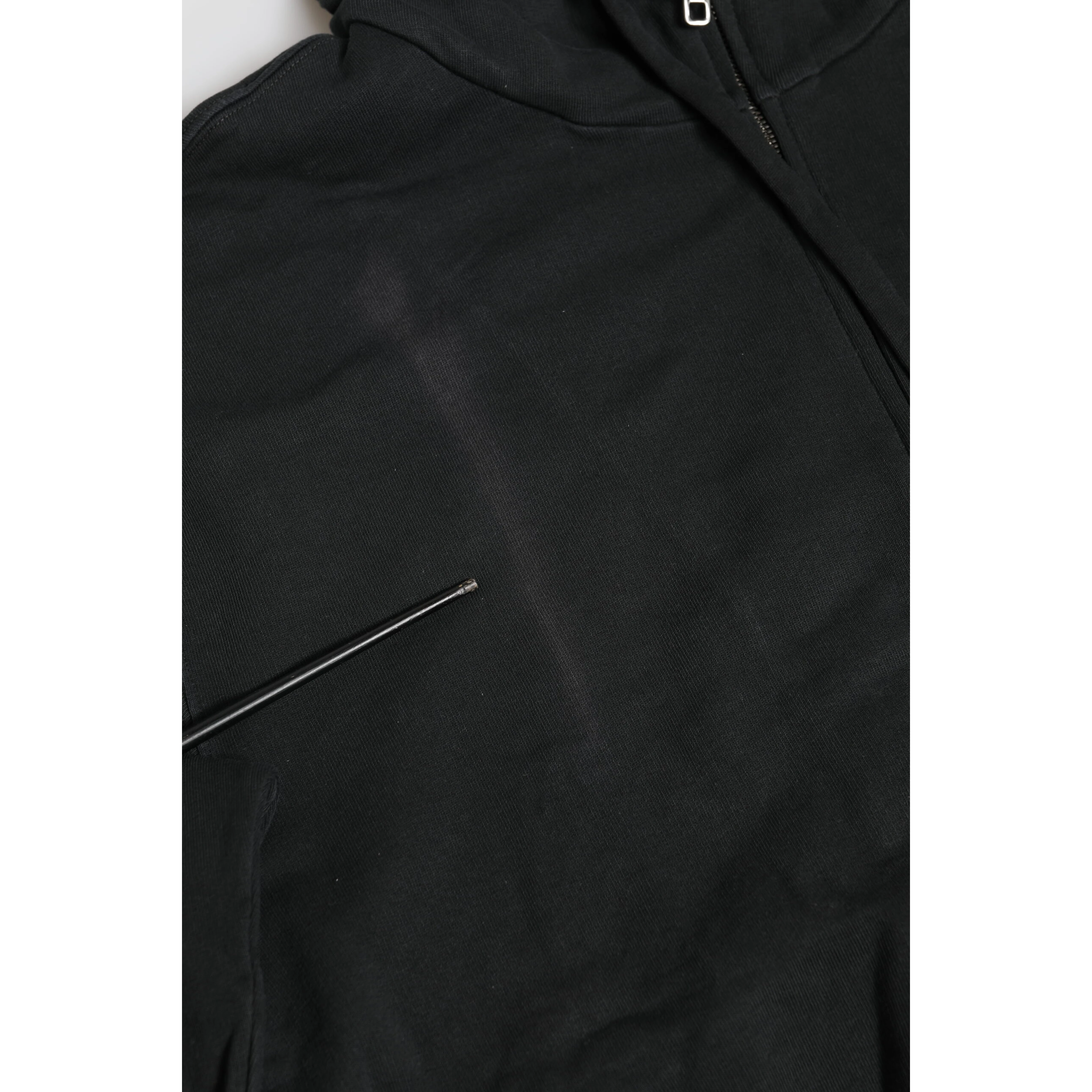 Black Logo FullZip Hooded Sweatshirt Sweater