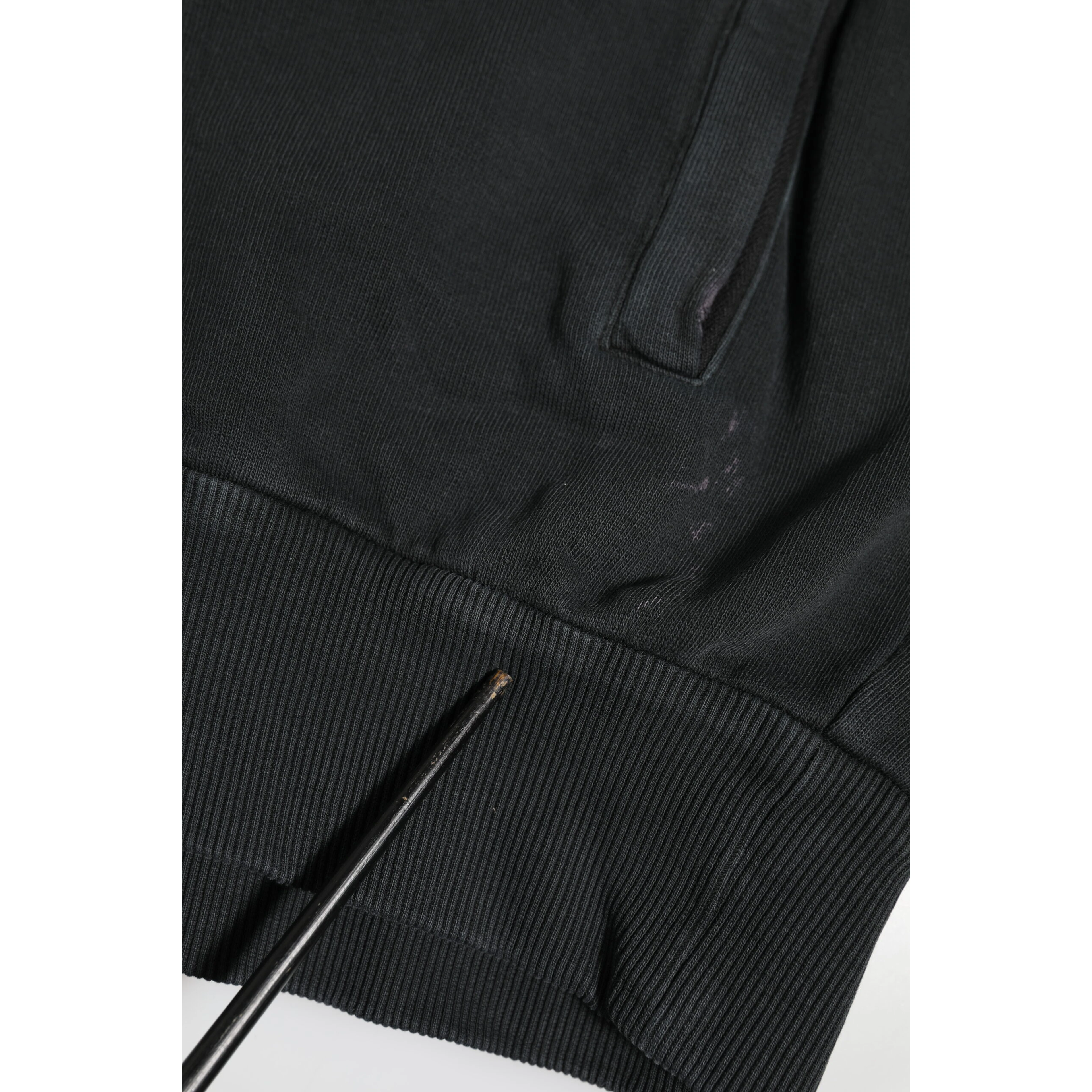 Black Logo FullZip Hooded Sweatshirt Sweater