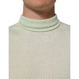 Light Green Logo TurtleNeck Pullover Sweater
