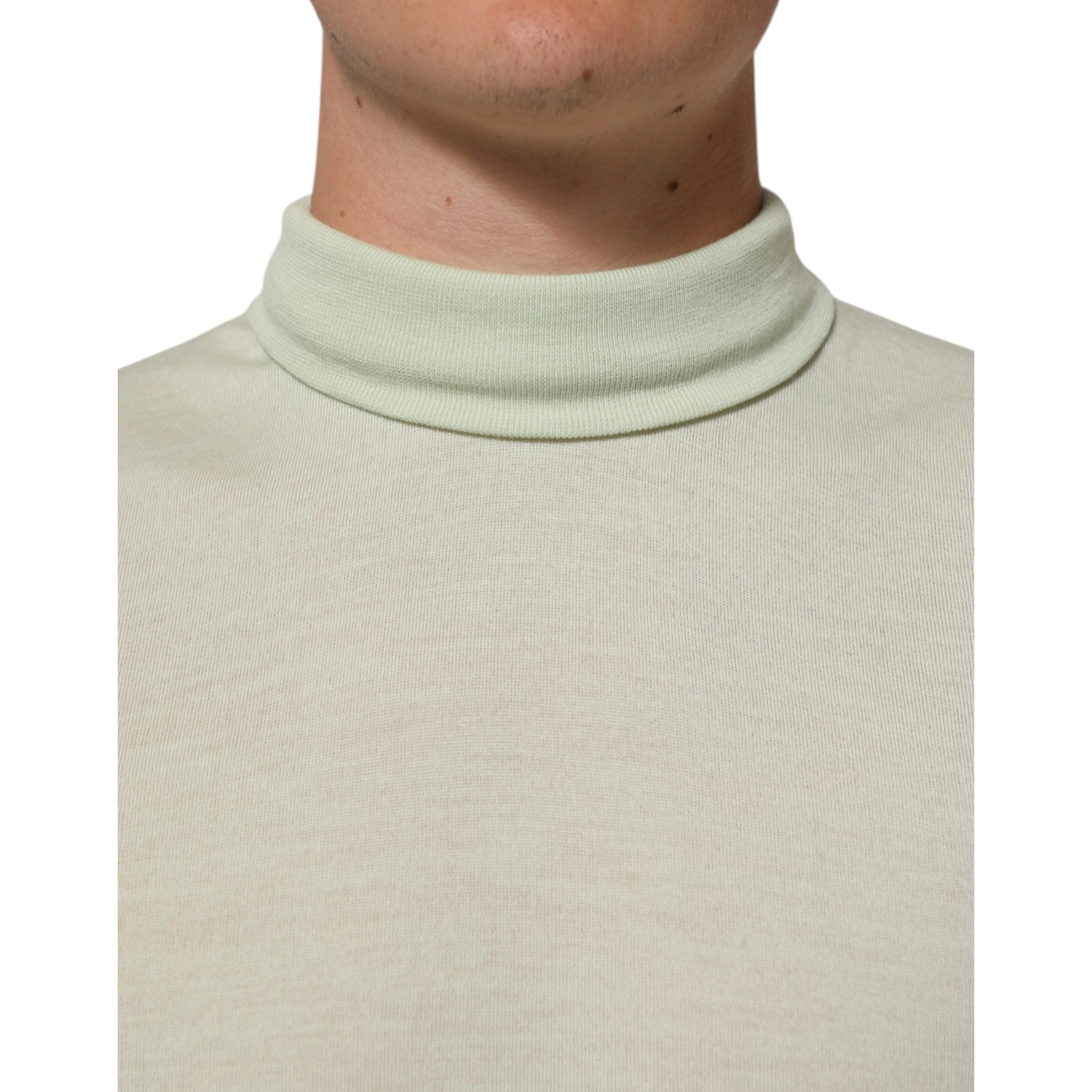 Light Green Logo TurtleNeck Pullover Sweater