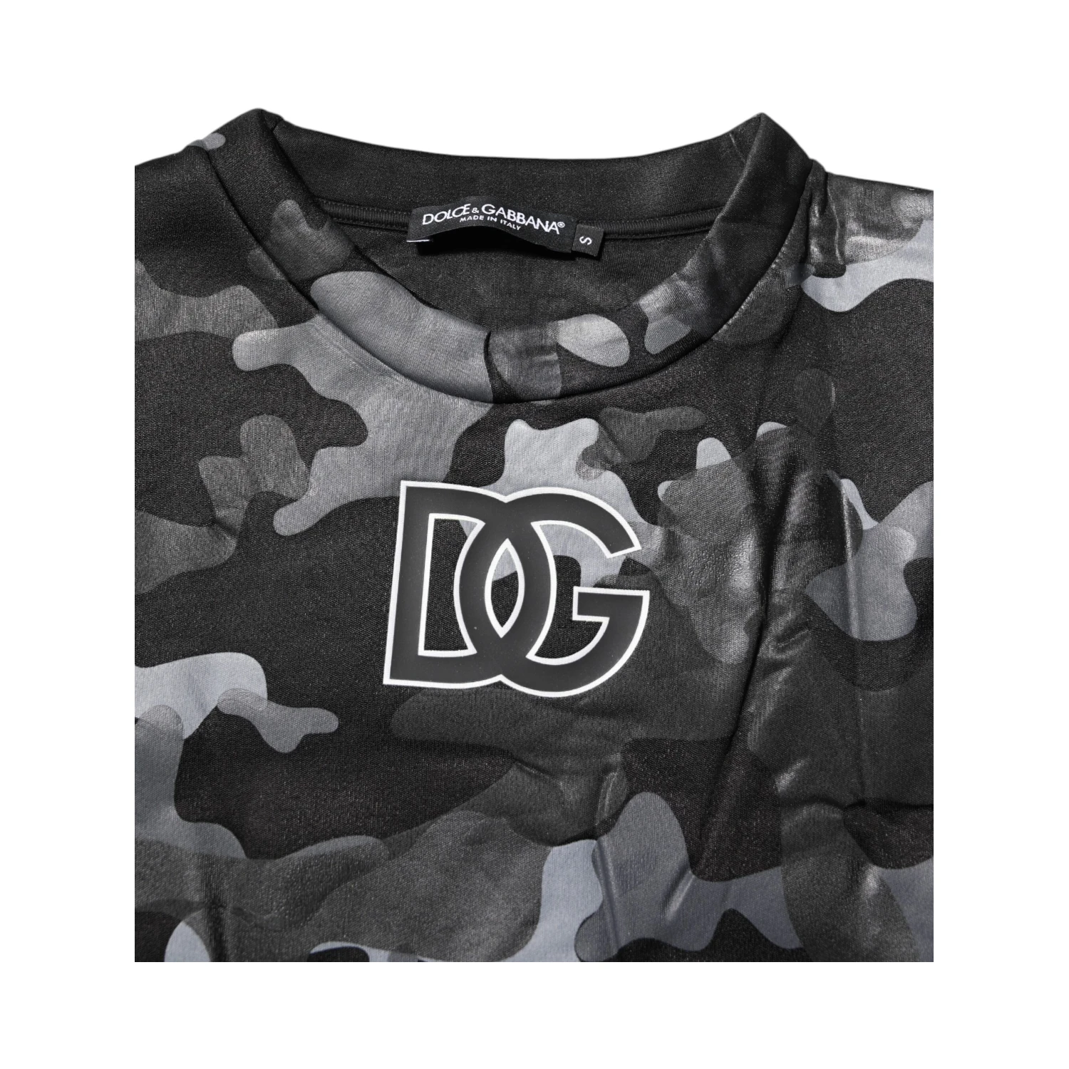 Black Camouflage Round Neck Sweatshirt Sweater