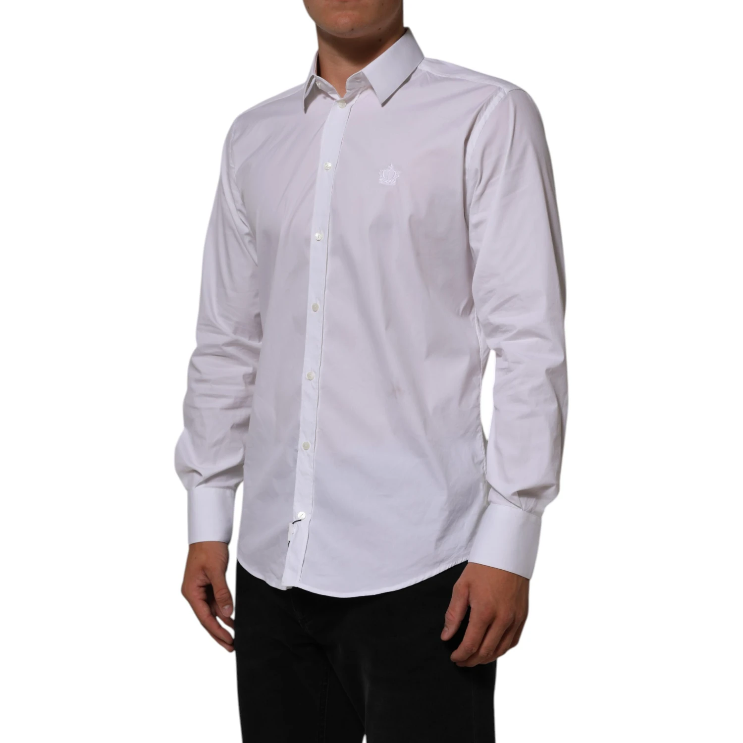 White Cotton MARTINI Formal Men Dress Shirt