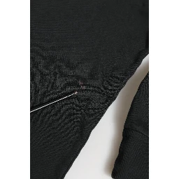 Black Logo FullZip Hooded Sweatshirt Sweater