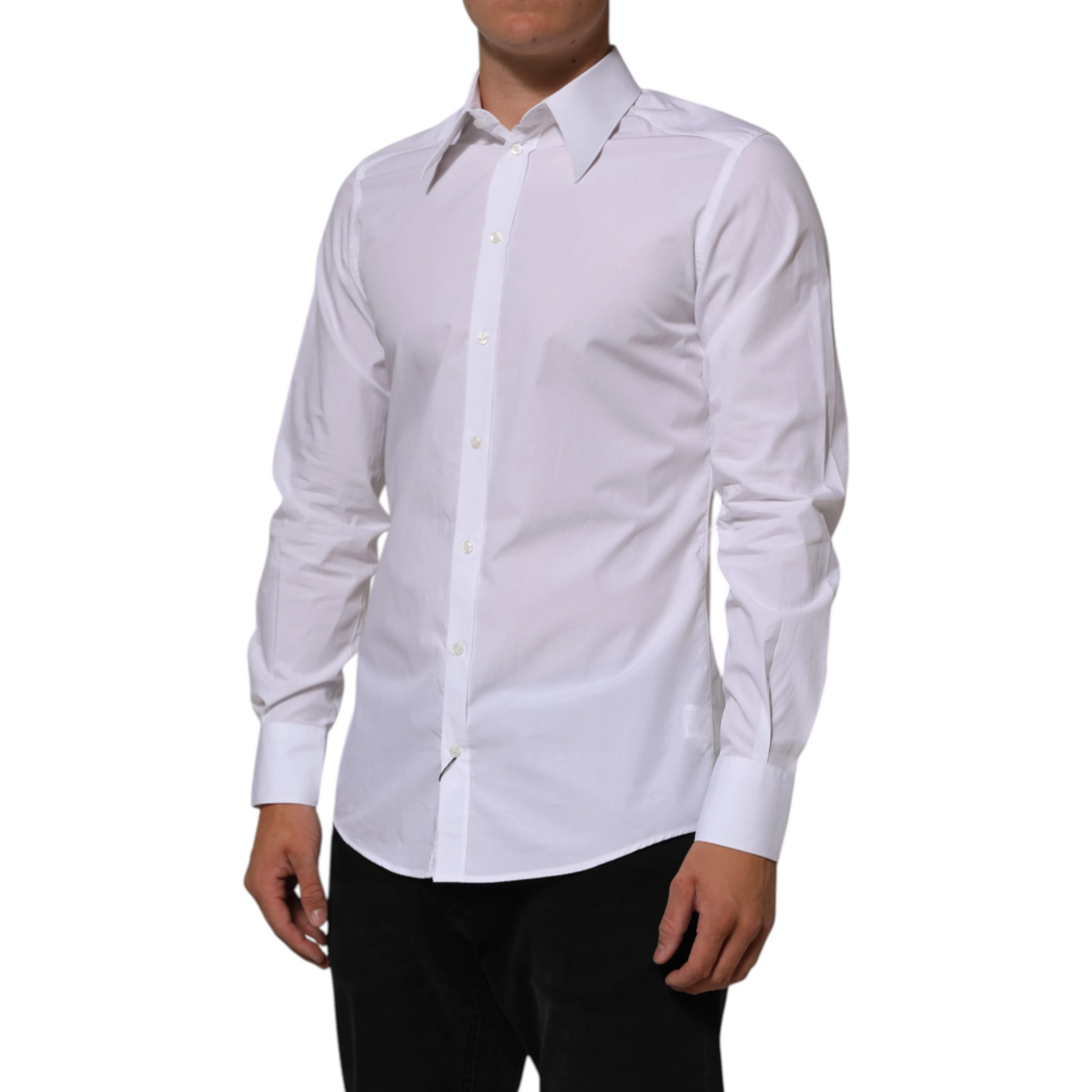 White Cotton MARTINI Men Formal Dress Shirt
