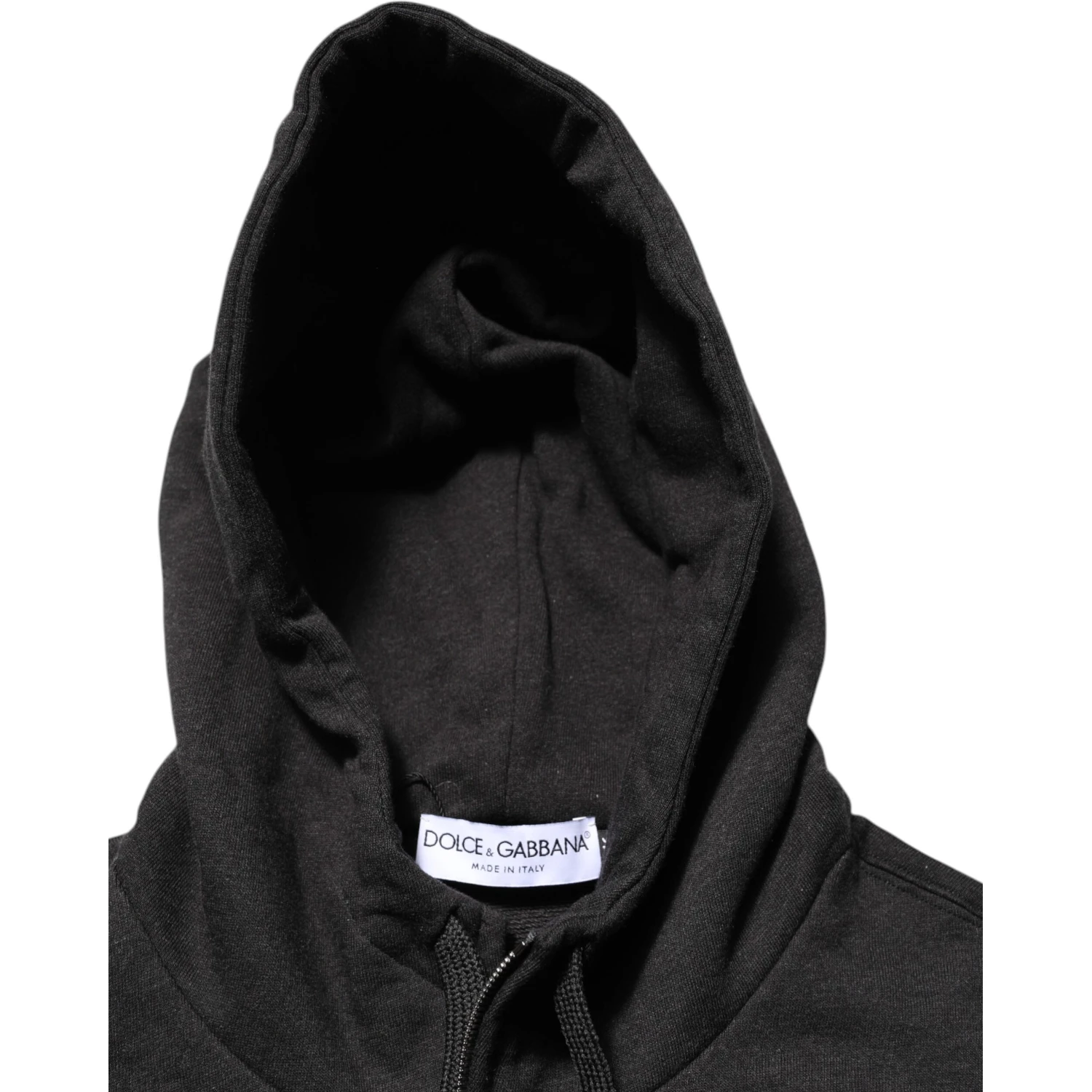 Black Logo FullZip Hooded Sweatshirt Sweater