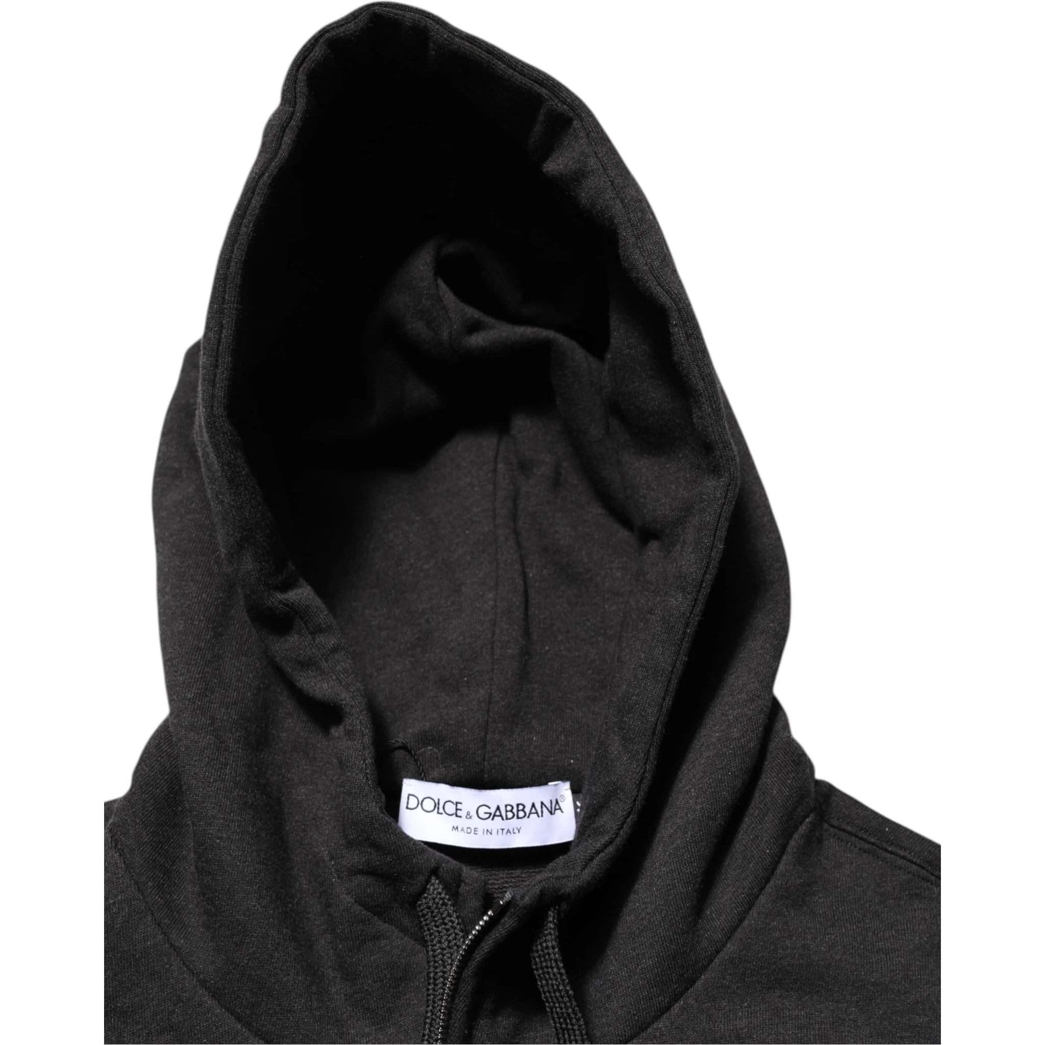 Black Logo FullZip Hooded Sweatshirt Sweater