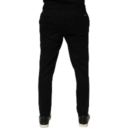 Black Cashmere Dress Formal Men Trouser Pants