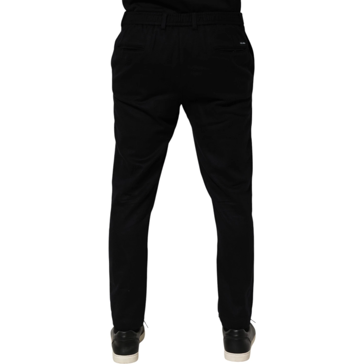Black Cashmere Dress Formal Men Trouser Pants
