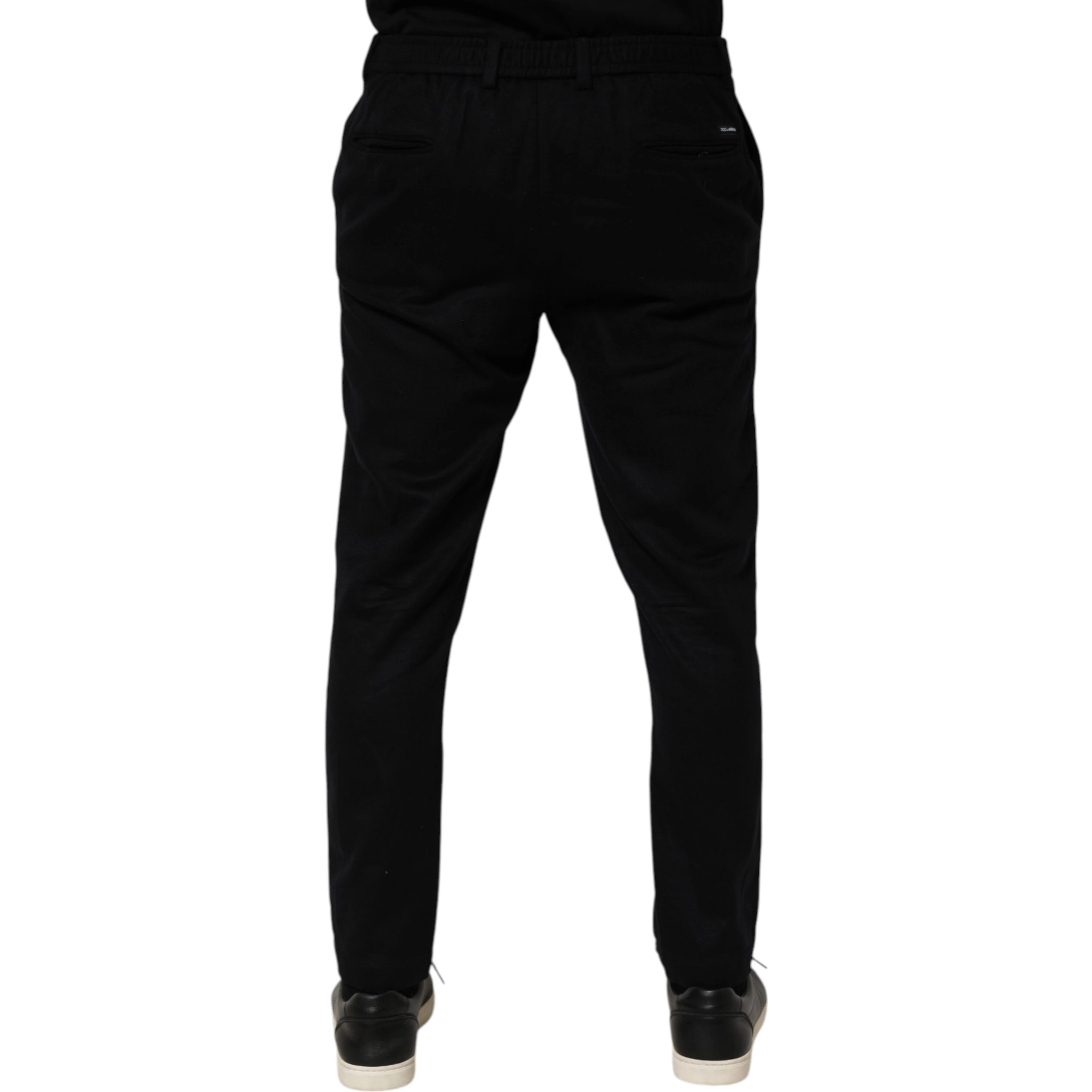 Black Cashmere Dress Formal Men Trouser Pants