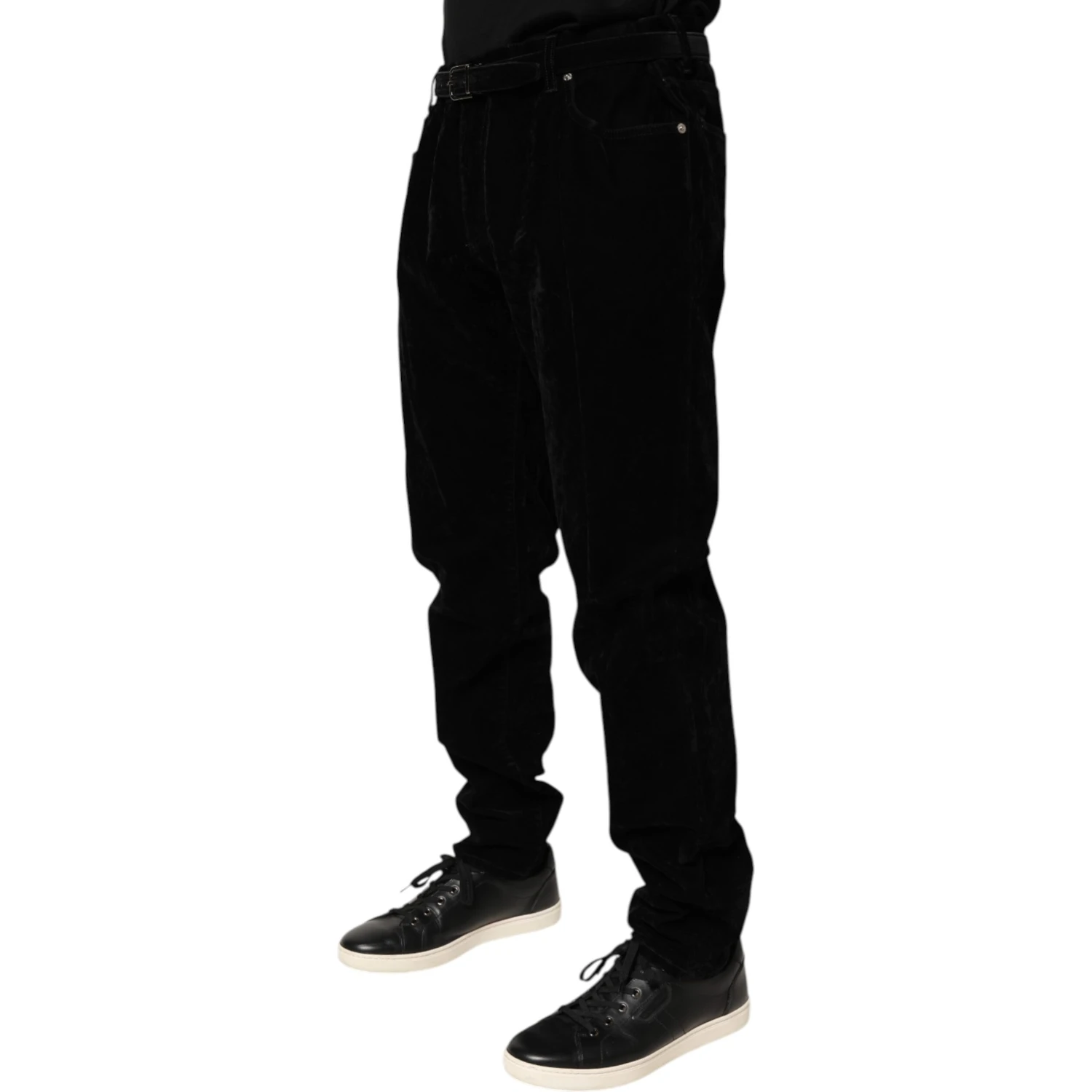 Black Cotton Slim Fit Denim Trouser Jeans