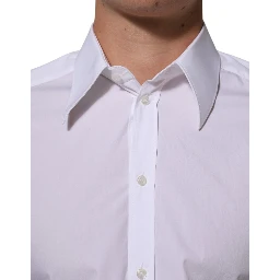 White Cotton MARTINI Men Formal Dress Shirt