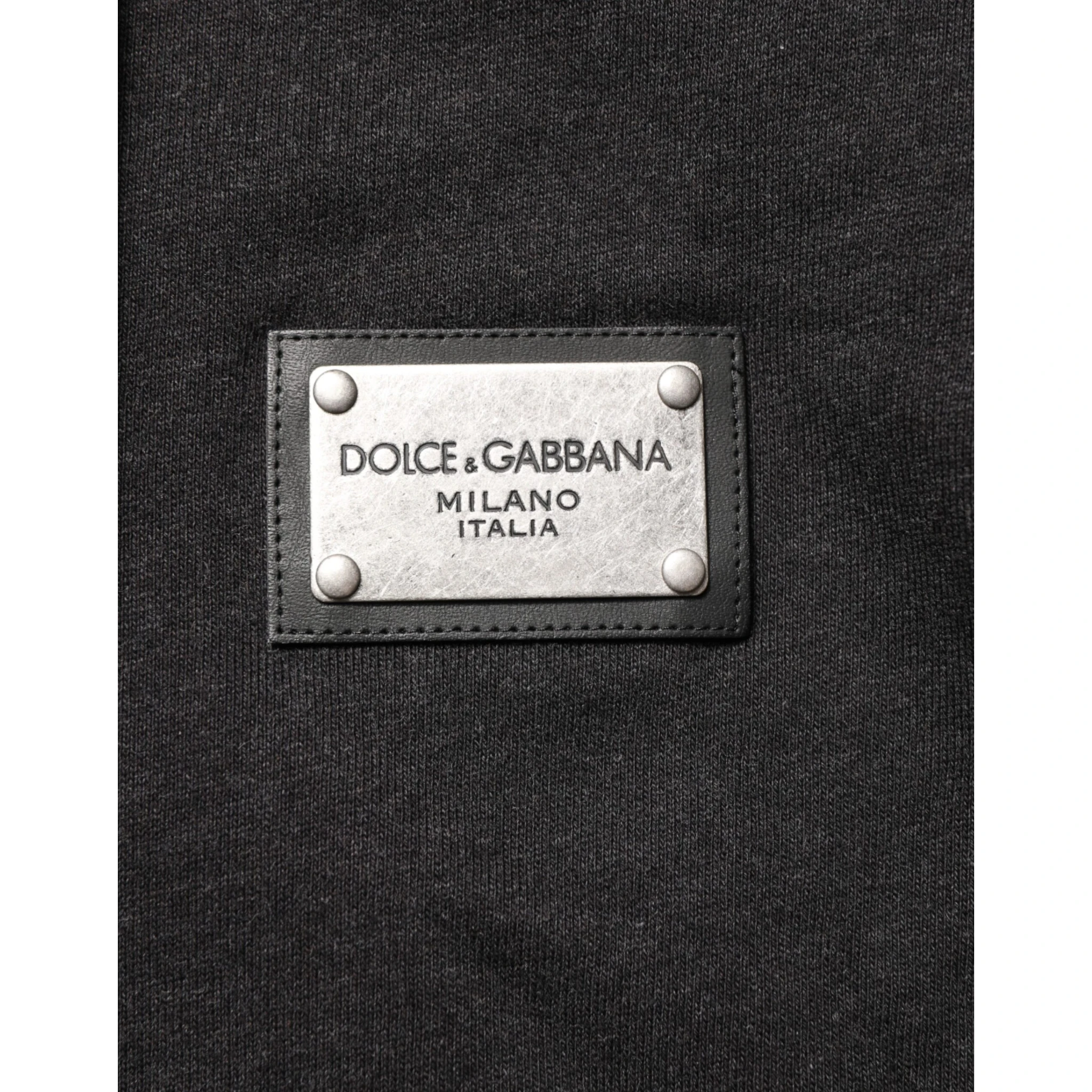 Black Logo FullZip Hooded Sweatshirt Sweater