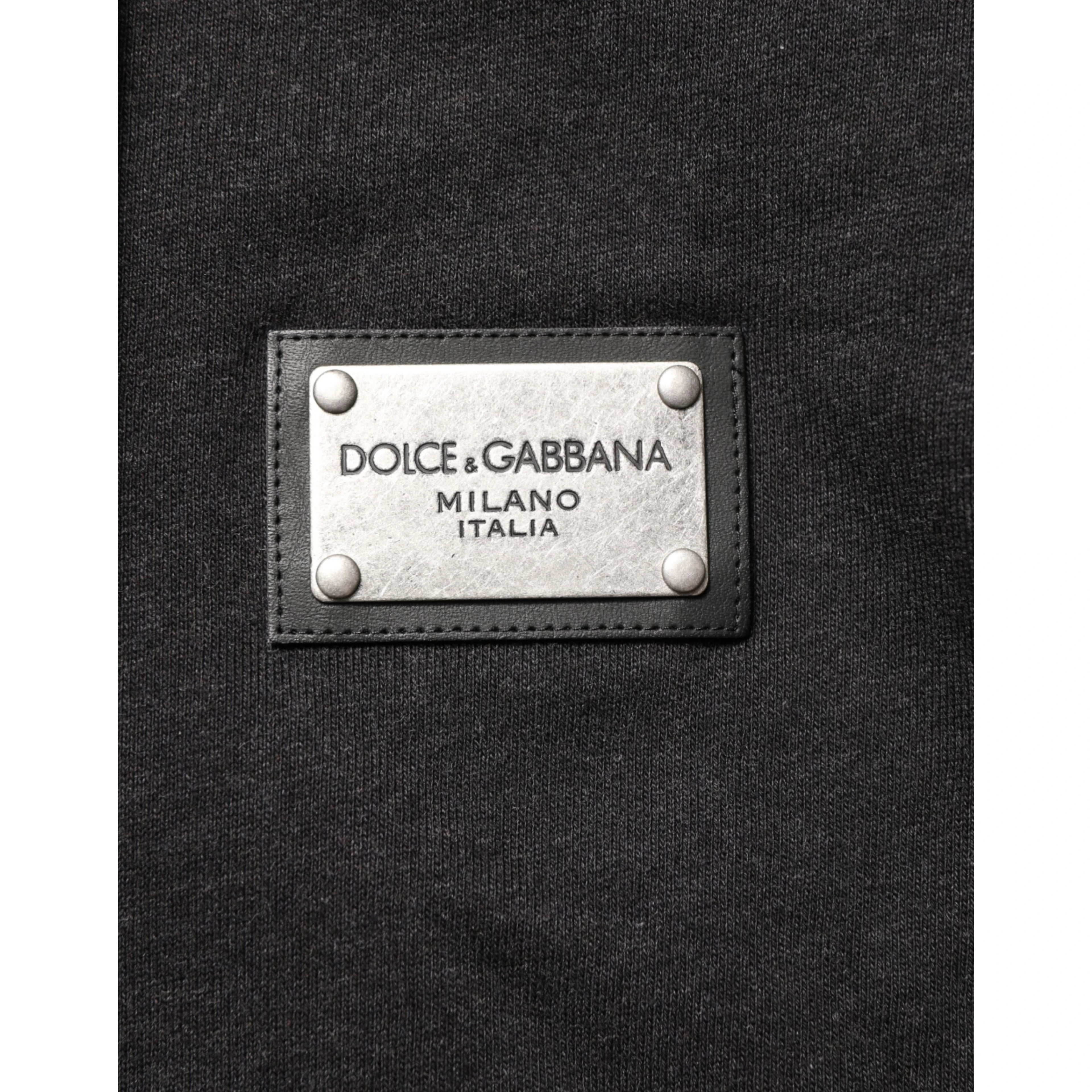 Black Logo FullZip Hooded Sweatshirt Sweater