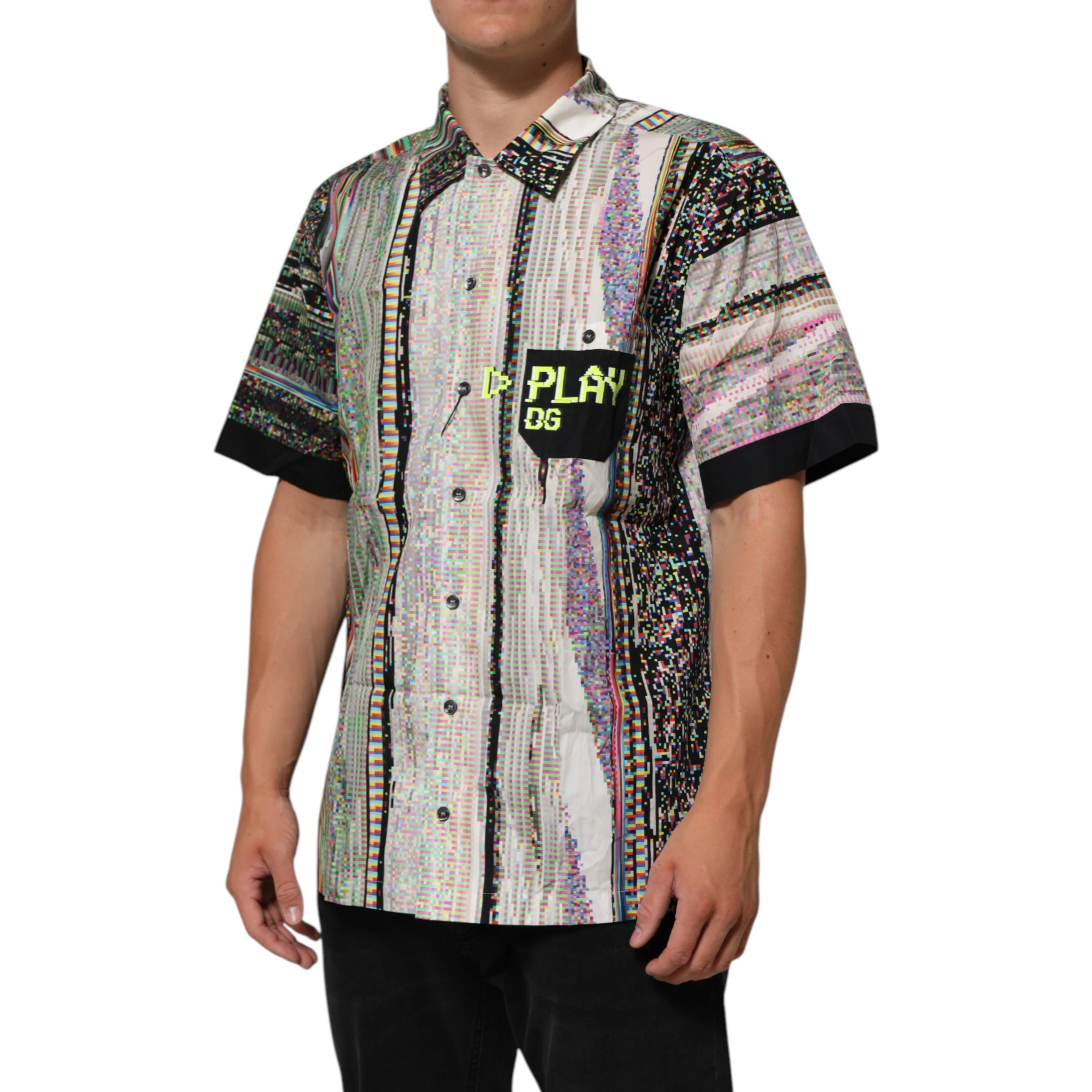 Multicolor Graphic Collared Casual Shirt