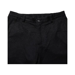 Black Cashmere Dress Formal Men Trouser Pants