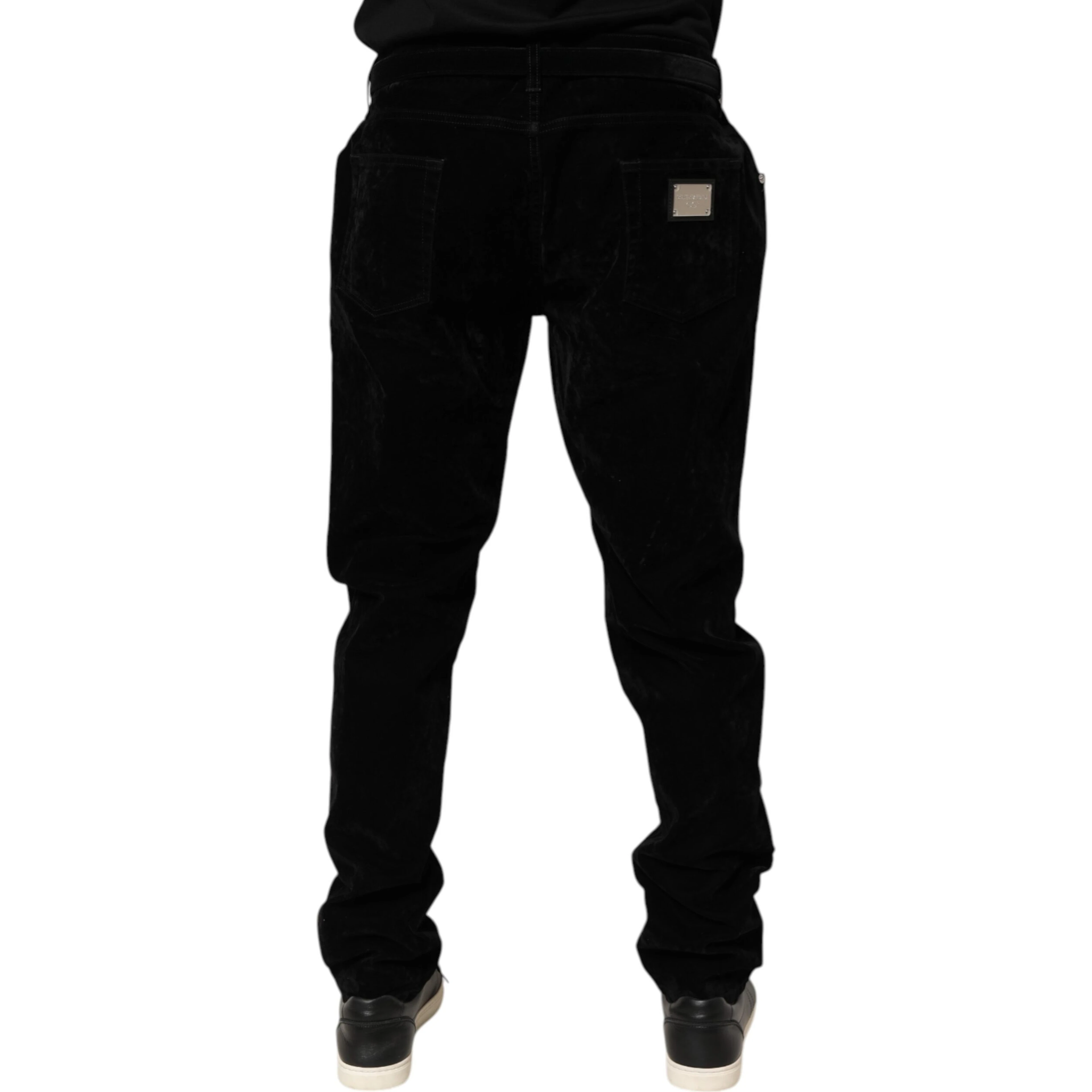 Black Cotton Slim Fit Denim Trouser Jeans