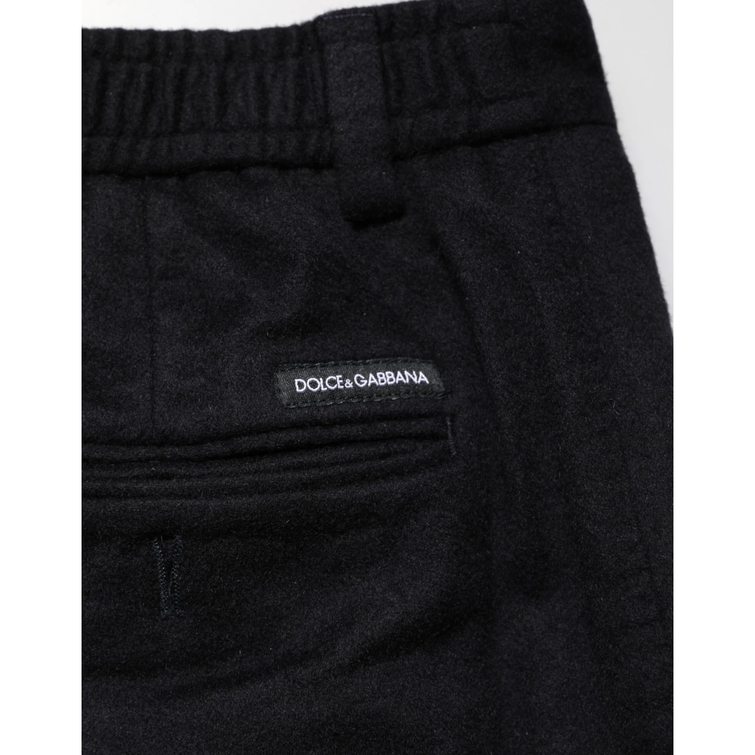 Black Cashmere Dress Formal Men Trouser Pants