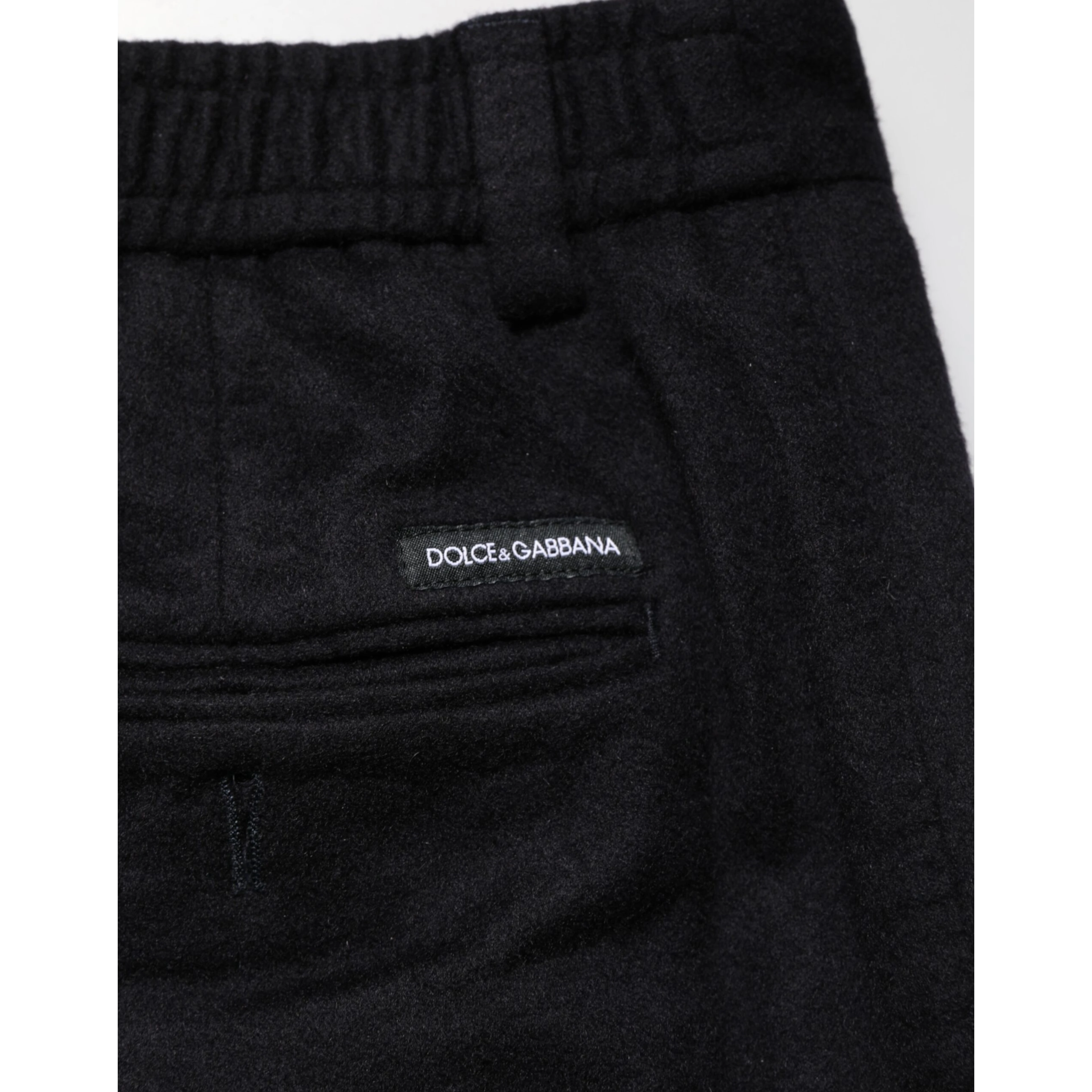 Black Cashmere Dress Formal Men Trouser Pants