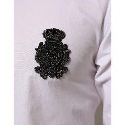White Cotton GOLD DGPatch Formal Dress Shirt