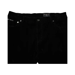 Black Cotton Slim Fit Denim Trouser Jeans