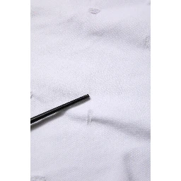 White Ripped Mid Waist Casual Bermuda Short