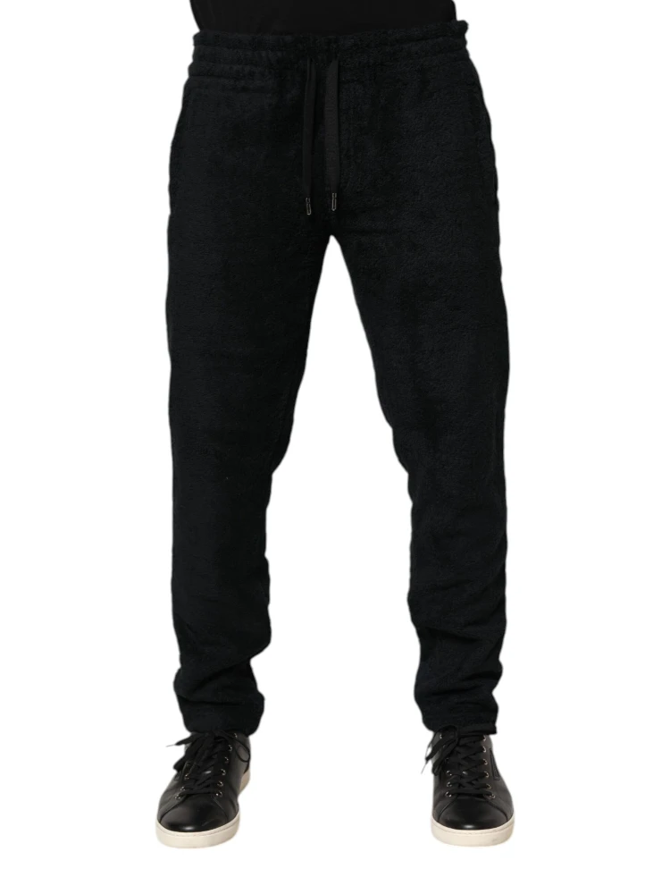Black Cotton Logo Men Jogger Sweatpants Pants alternative
