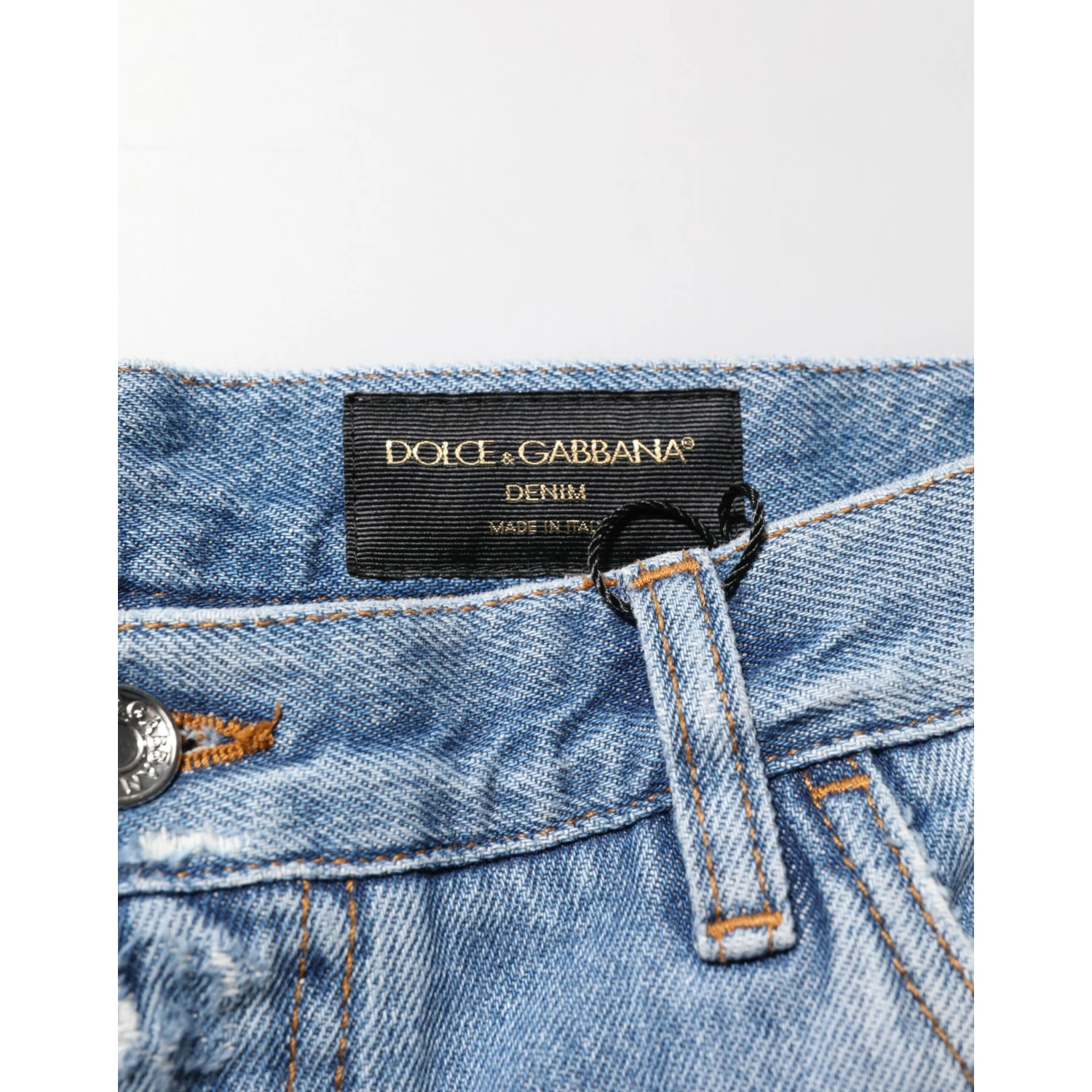 Blue Distressed Ripped Denim Trouser Jeans