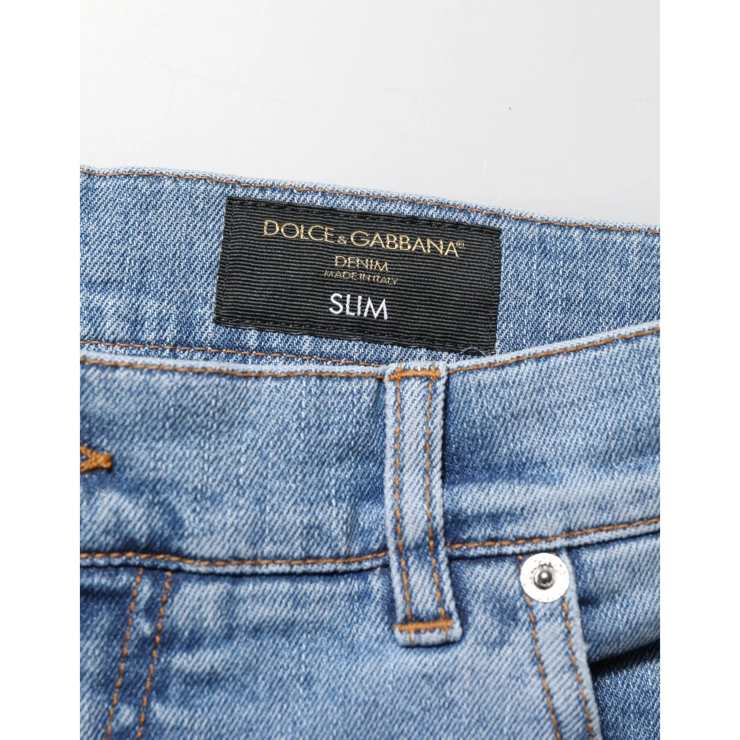 Blue Tattered Slim Fit Cotton Denim Jeans
