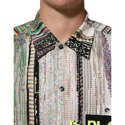 Multicolor Graphic Collared Casual Shirt