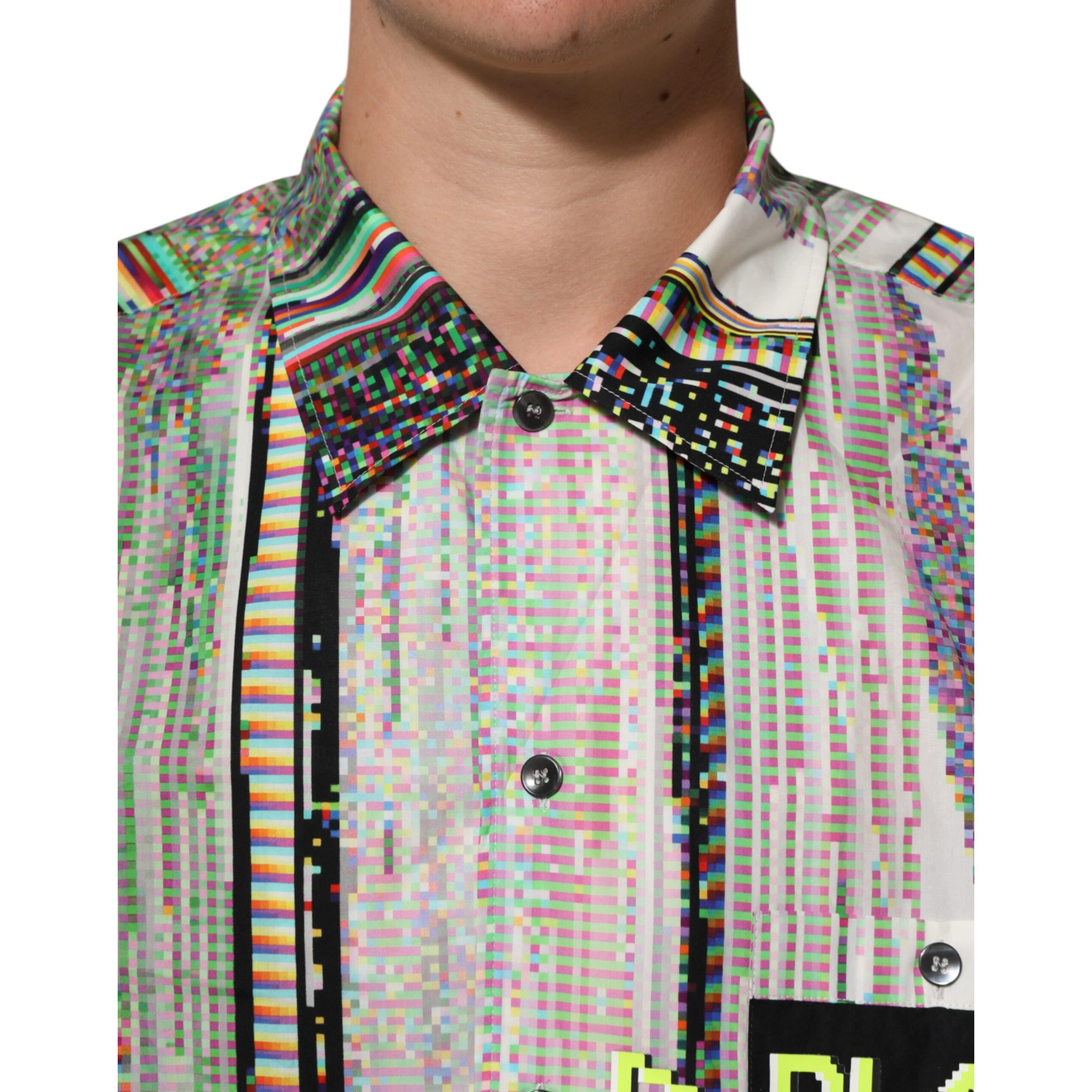 Multicolor Graphic Collared Casual Shirt