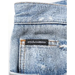 Blue Distressed Ripped Denim Trouser Jeans