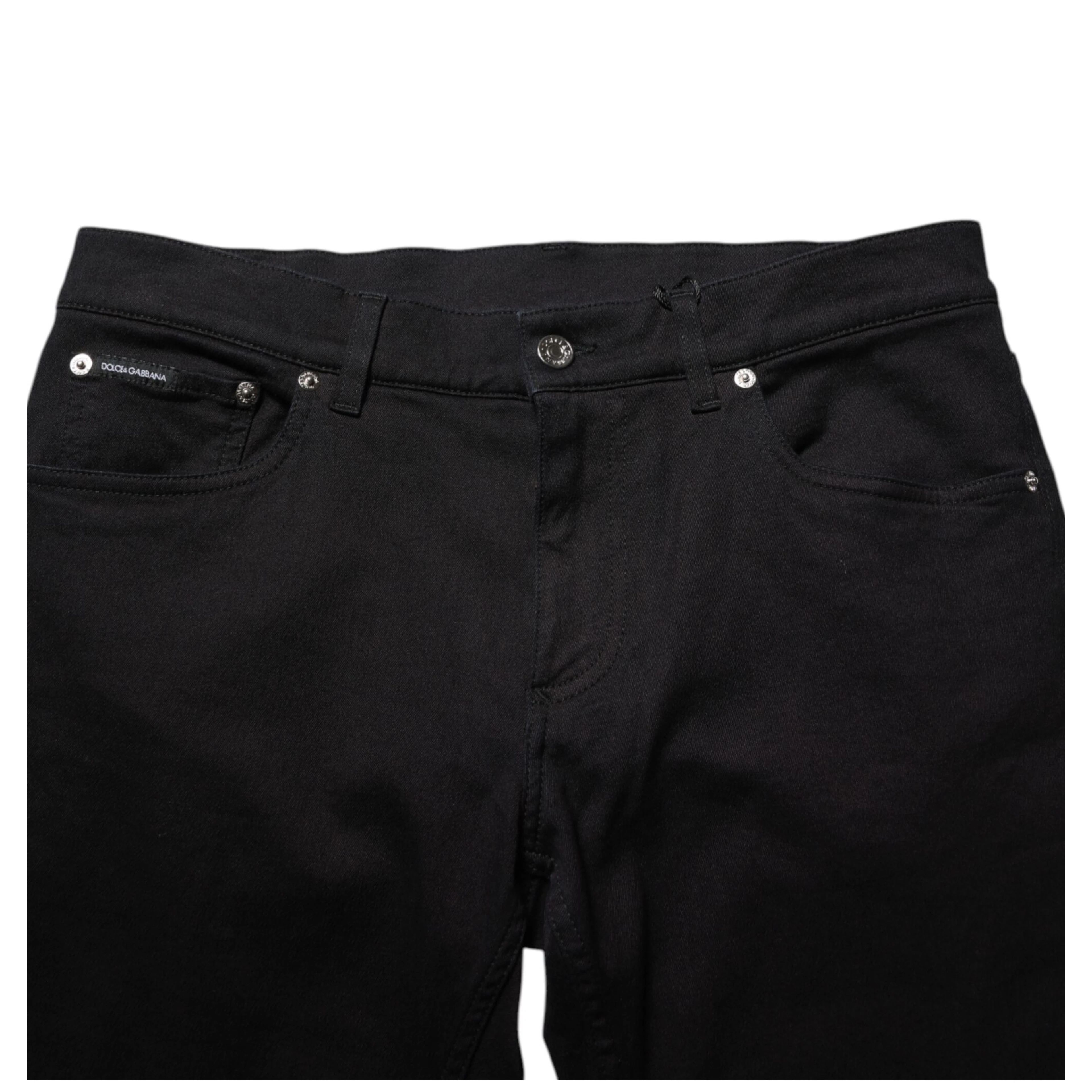 Black Cotton Blend Skinny Men Trouser Pants