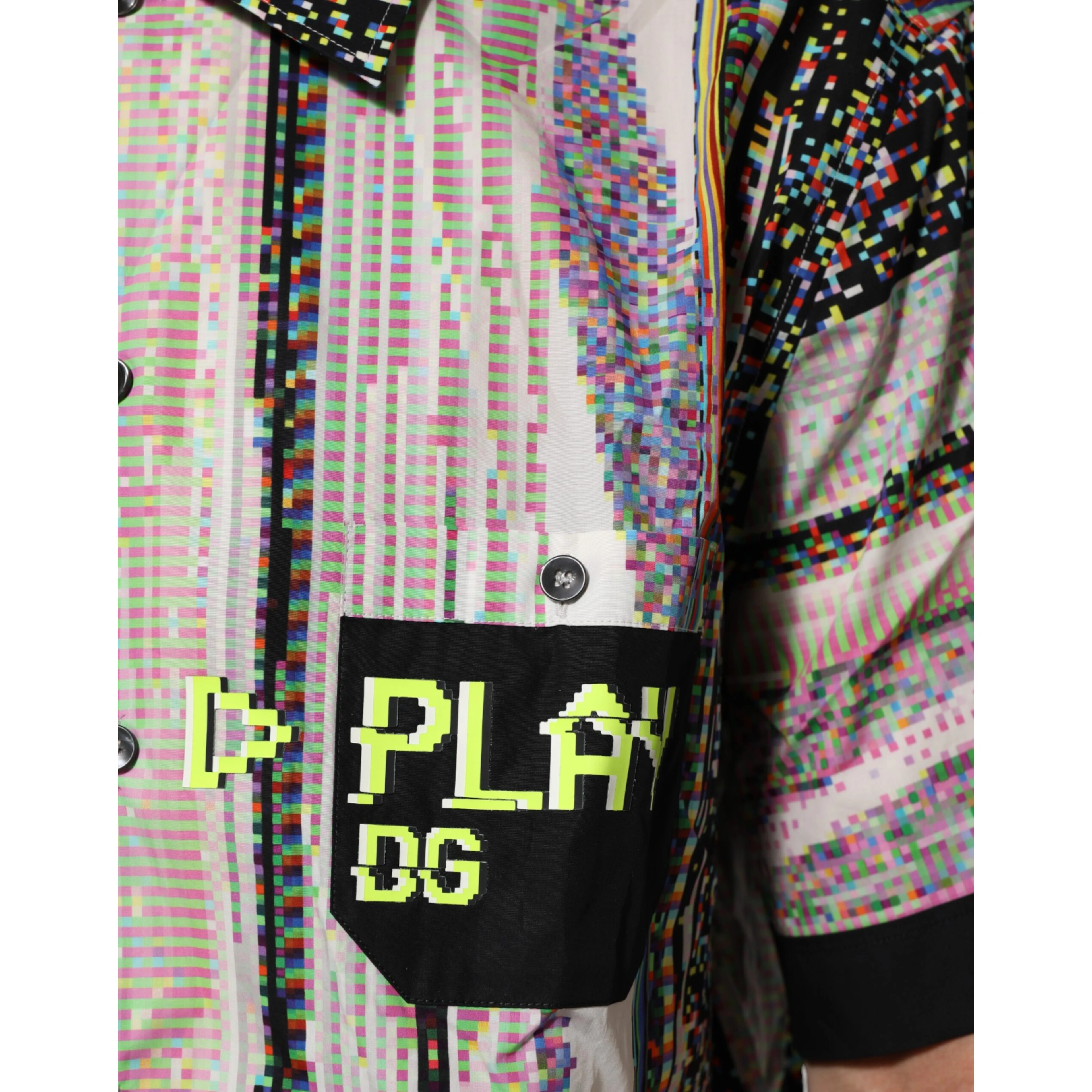 Multicolor Graphic Collared Casual Shirt
