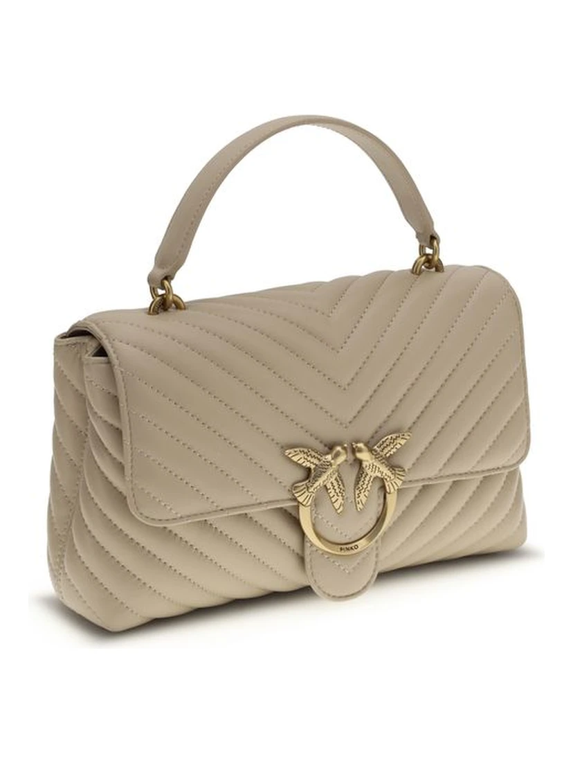 Beige Calf Leather Bos Taurus Wallet