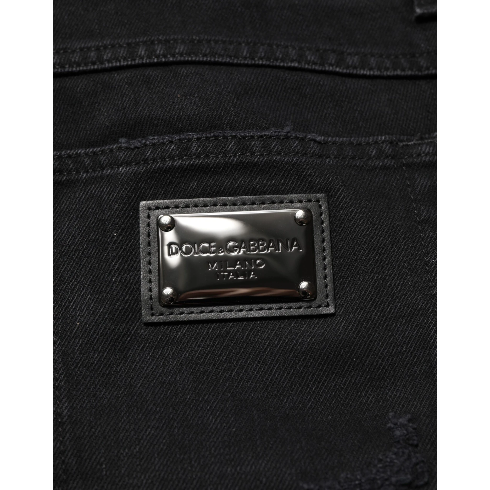 Black Cotton Regular Denim Men Trouser Jeans