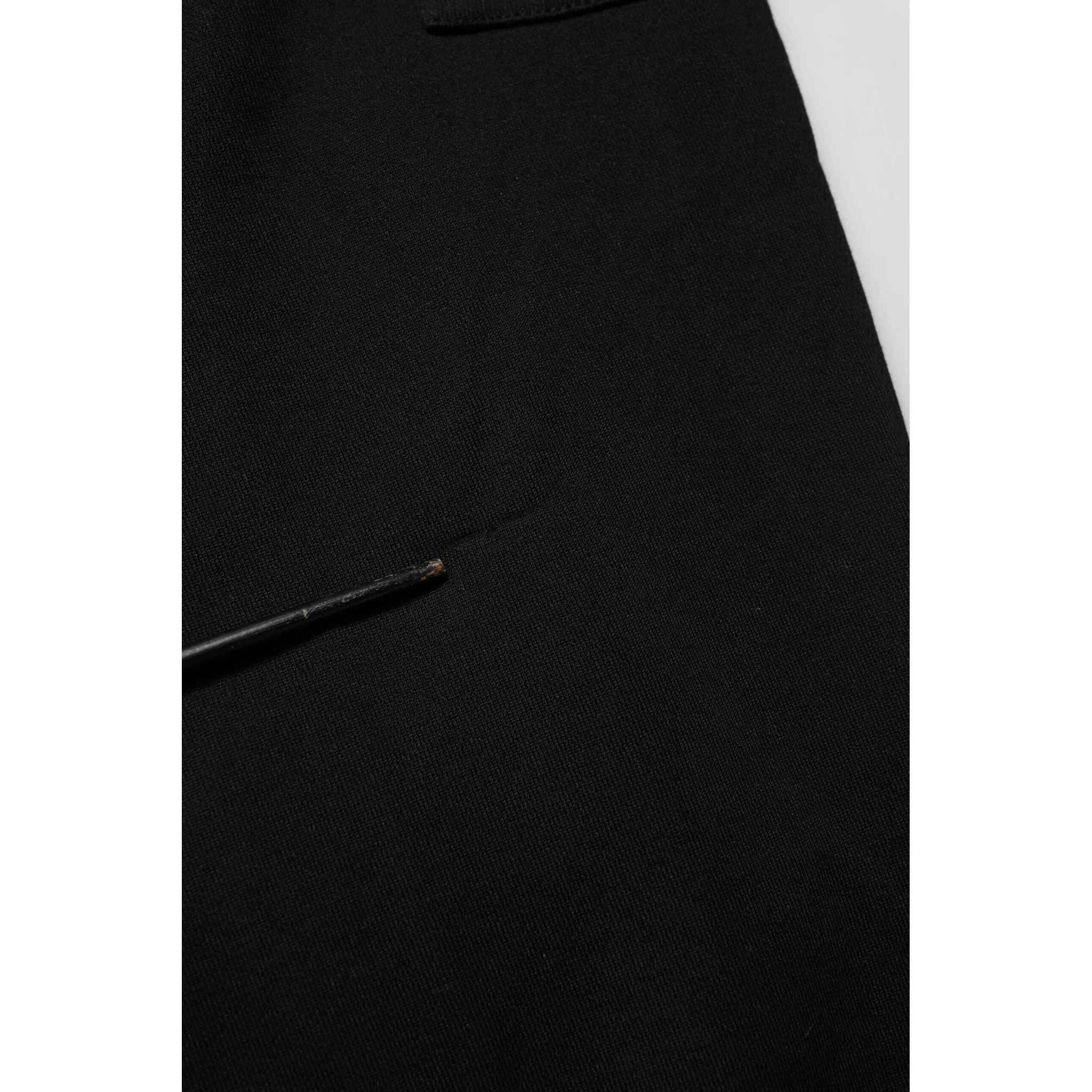 Black Cotton Blend Cargo Joggers Drawstring Pants