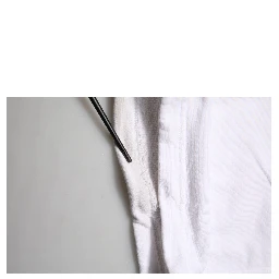 White Cotton Cargo Trousers Logo Patch Pants