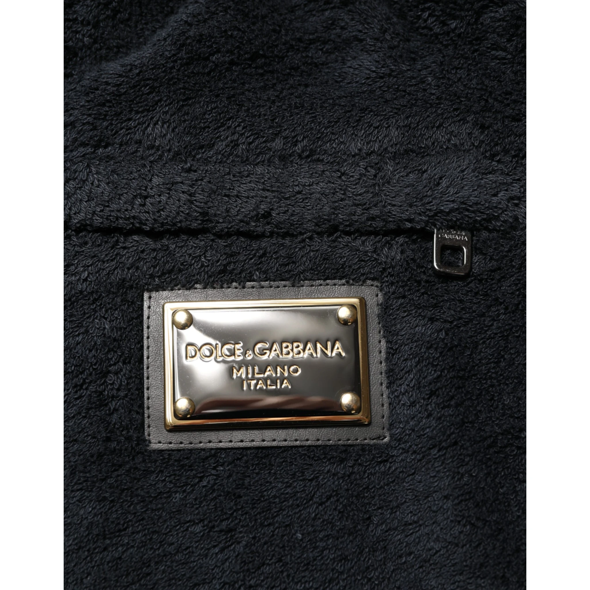 Black Cotton Logo Men Jogger Sweatpants Pants