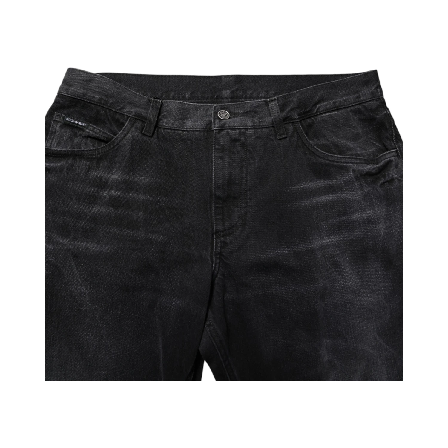 Black Washed Cotton Skinny Men Denim Jeans