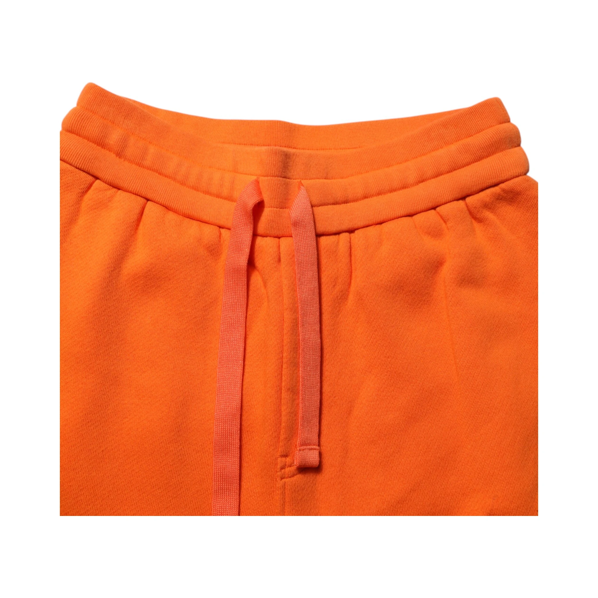 Orange Cotton DG VIB3 Logo Drawstring Sweatpants Pants